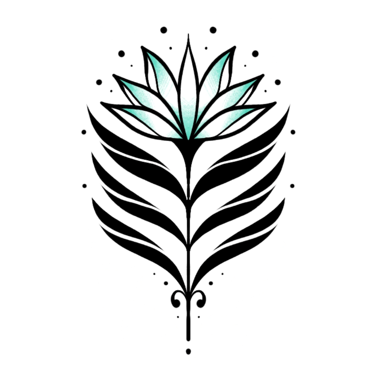 Motif flash onirique prêt à tatouer