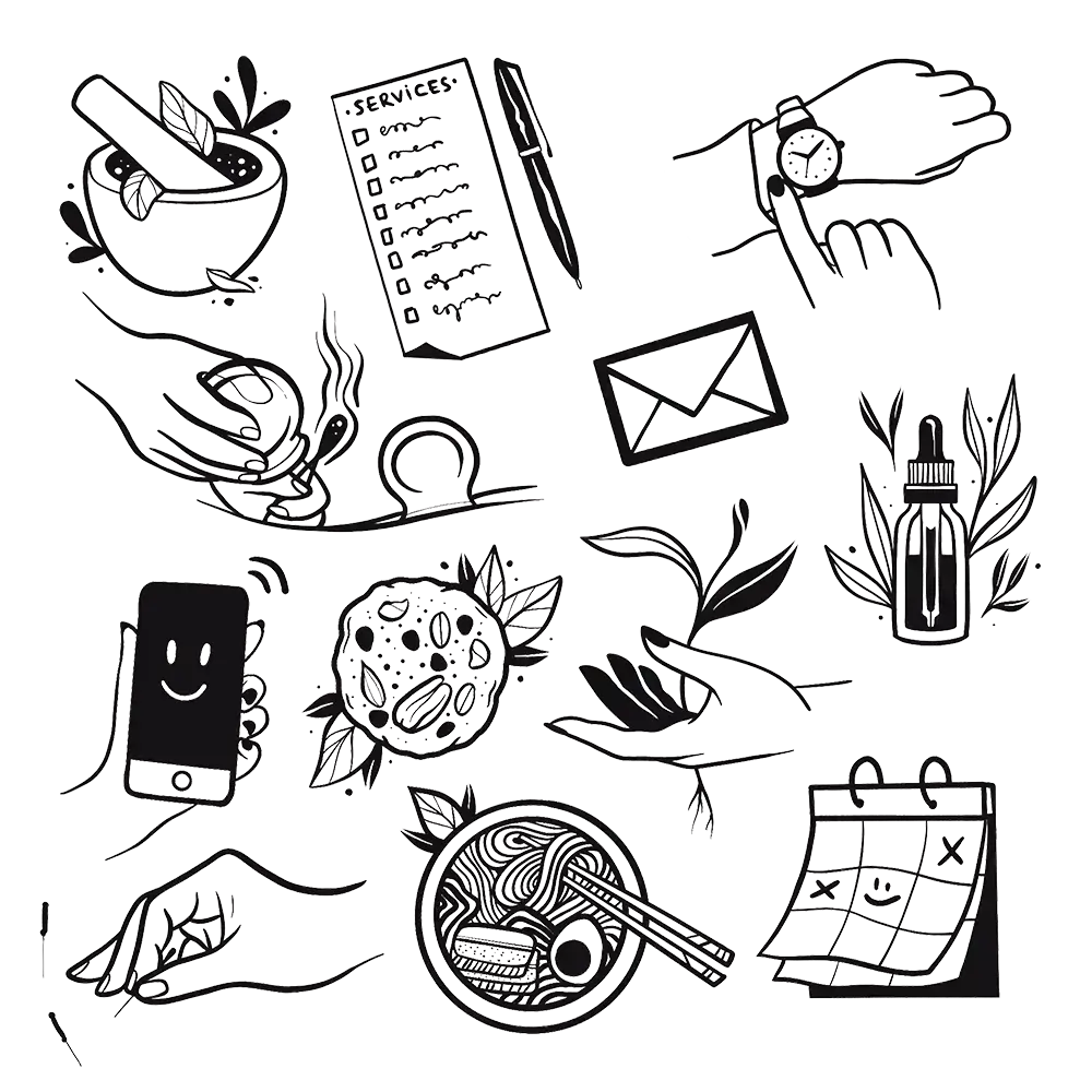 Pictogrammes personnalisés par Biancaluna Faber