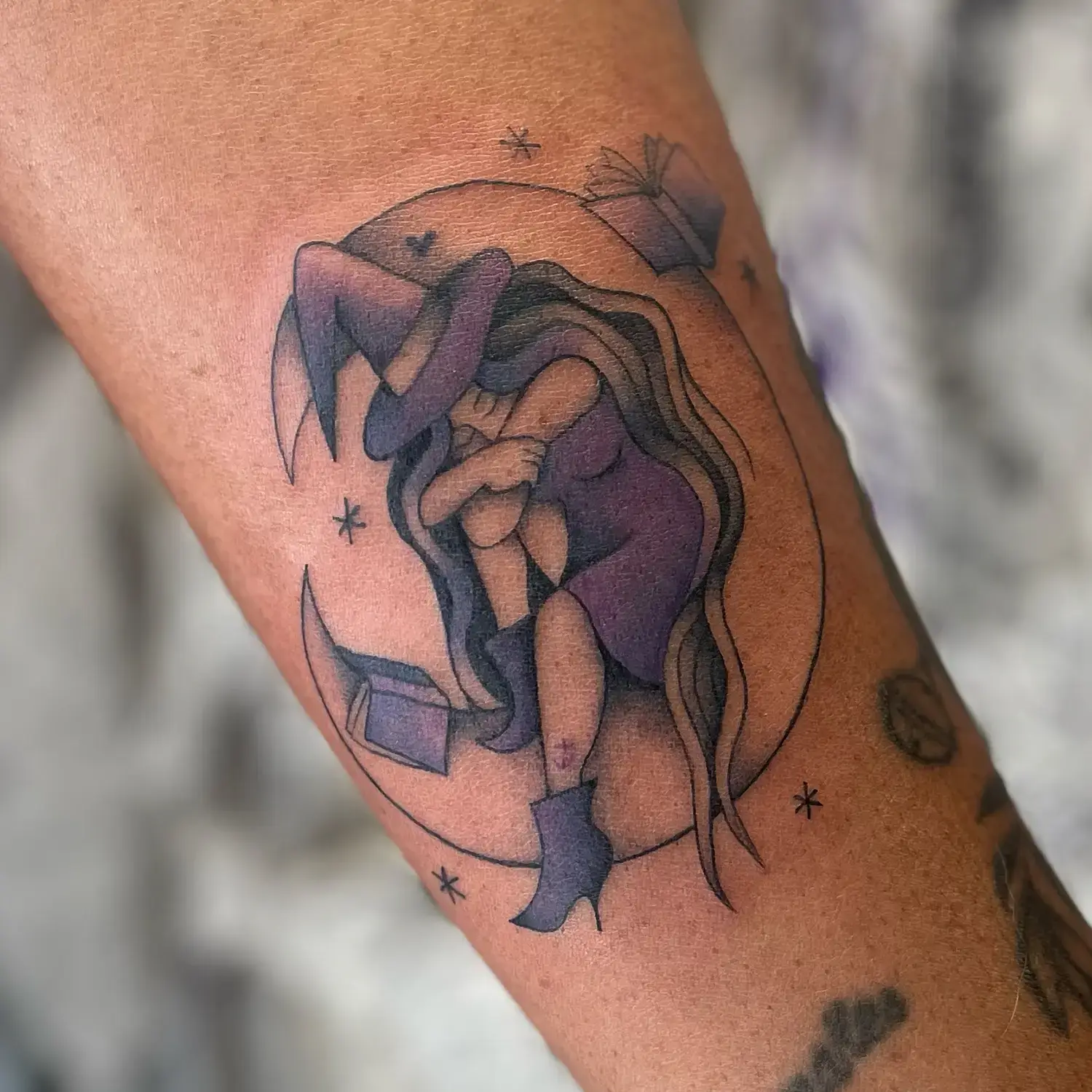 Sorcière en tatouage