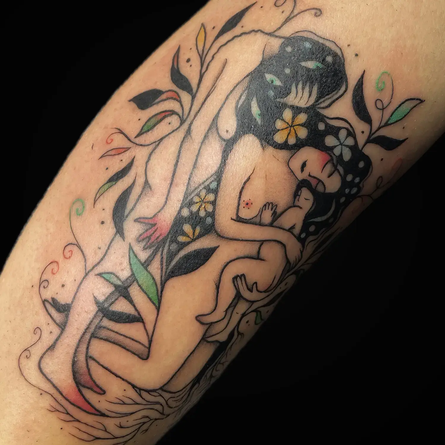 Klimt : Les 3 âges de la femme en tatouage